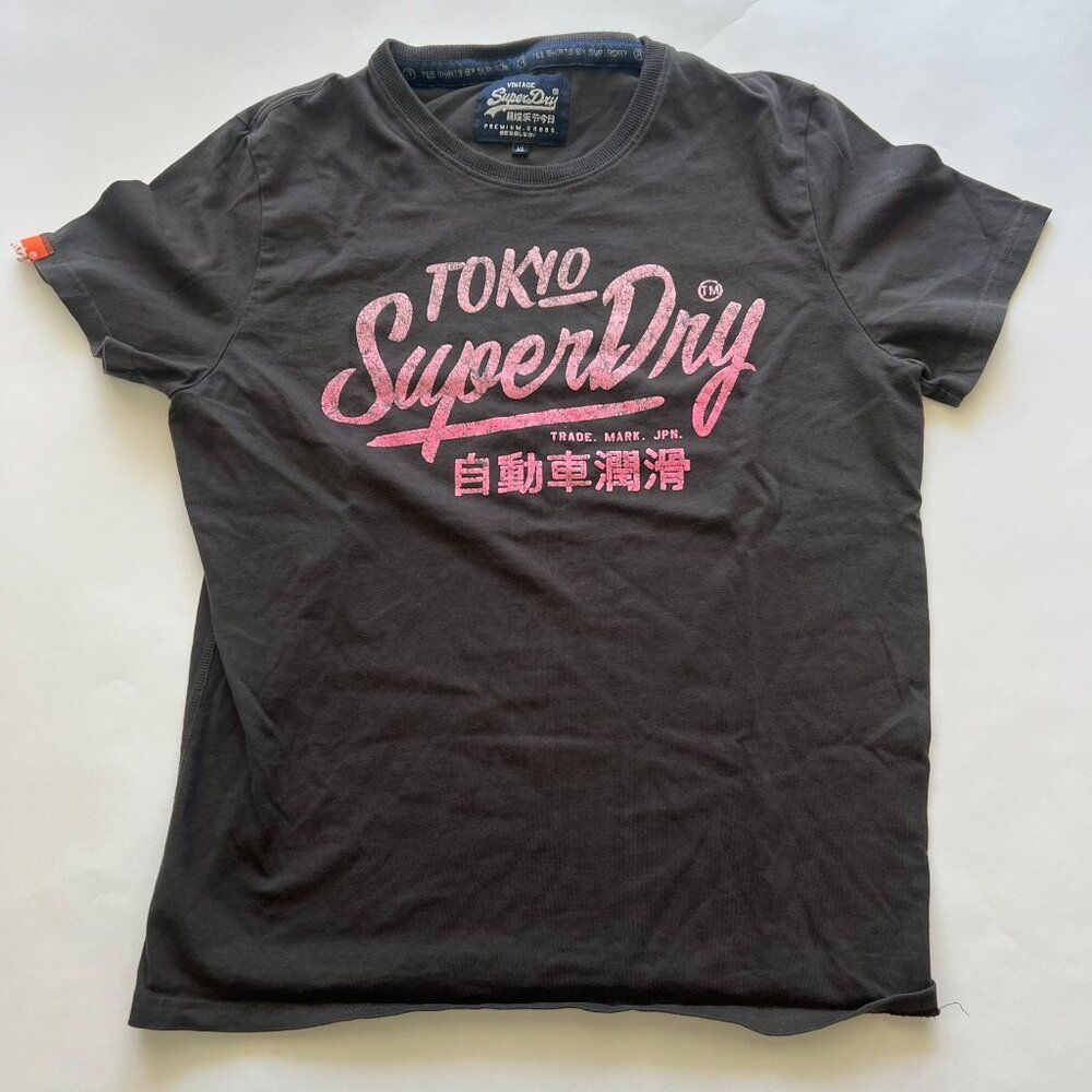 Superdry T Shirt Mens XL Graphic Tee Used